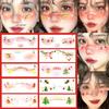 Cute Christmas Face Stickers Corner of Eyes Temporary Body Art Tattoos Self Adhesive Love Sweet Colorful Party Accessories