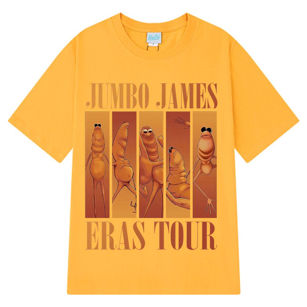 2025 Summer Funny Marcus The Worm Eras Tour Meme Jumbo Men Women Oversized Vintage High Quality Tshirt Cotton Printed T-shirt