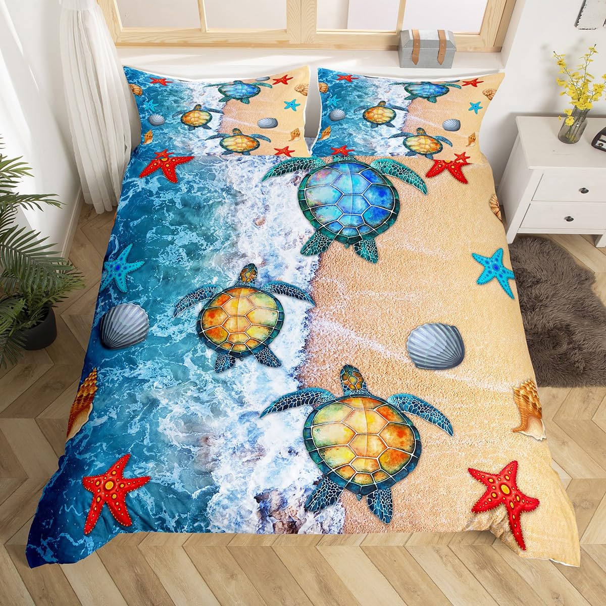 

Shell Duvet Cover Sets For Kids Boys Girls Lightweight Down Quilt Covers Bedroom Decor 2 Pillowcases 1 Duvet Cover No Comforter EU Single(135x200cm)