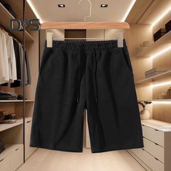 Pantaloni scurți casual pentru bărbați, culoare solidă, croială regulată, cu buzunare întărite, cu șnur reglabil, pantaloni scurți de vară
