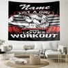 Custom Name weightlifting Print Tapestry, Backdrop, Easy Setup, Ideal for Bedroom, Office & Living Room, with Aesthetic Wall Hanging Decor.