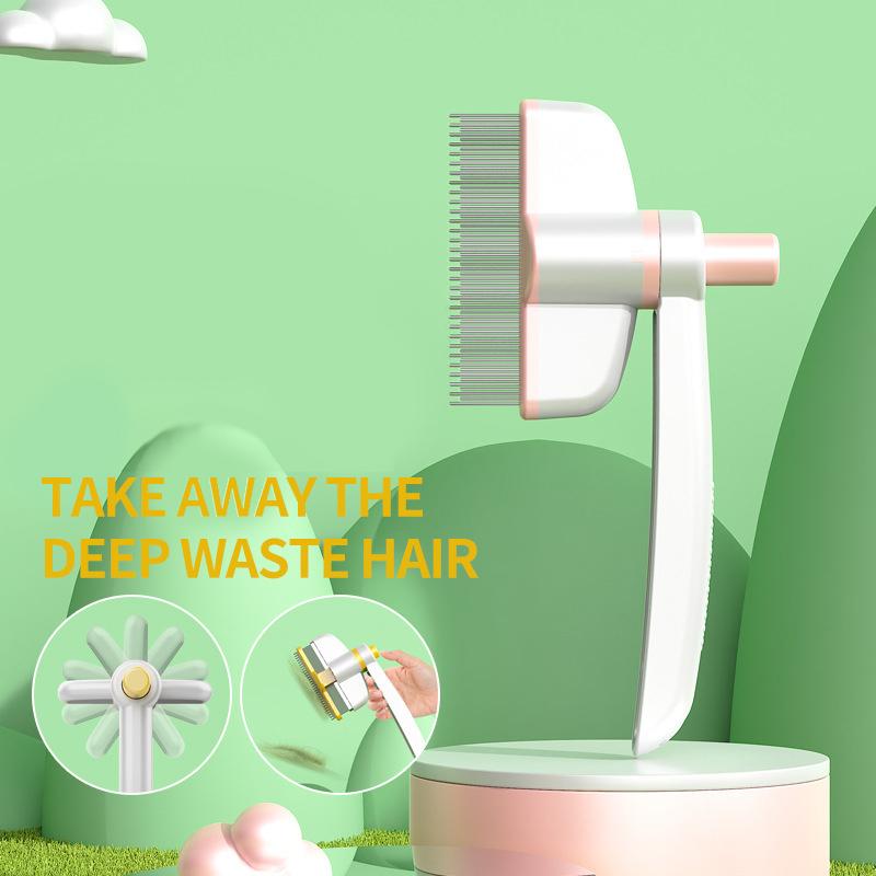 

Щетка для удаления шерсти у домашних животных, кошек, собак, уход за шерстью, расческа для длинной шерсти, для удаления шерсти у домашних животных, чистка, щетка для ванны, товары для животных розовый