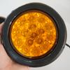 High Brightness 16LED Tail Light Round Indicator Light 12-24V Fog Lamp Brake Light for Truck Car RV Trailer
