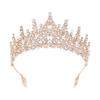 Sparkling Rhinestones Bridal Crowns with Secure Hair Comb Grip Wedding Headpiece For Bride Ceremony and Photography Props