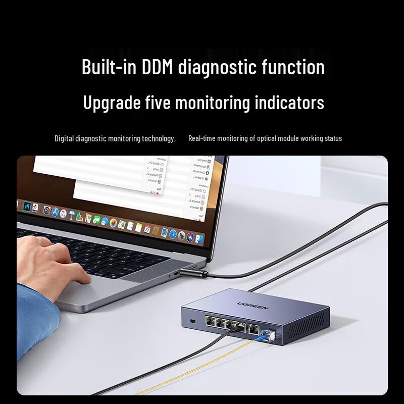UGREEN Gigabit SFP LC Single-Fiber Optical Module Pair