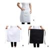 Multifunctional Polyester Half Cut Kitchen Apron Chefs Work Apron Stain Resistant for Professional Cooks Waiters