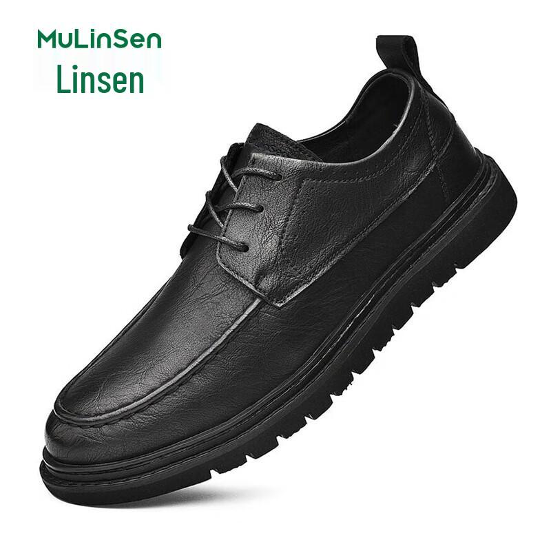 MULINSEN Men s Business Casual Leather Dress Shoes 40