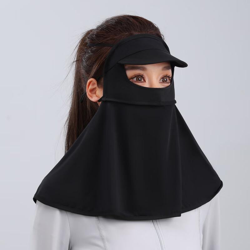 MEET SUNNY Ice Silk Sun Protection Face Mask with Brim