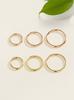 Minimalpiercing 14K Segment Inner Conch Helix Ring Piercing Earrings