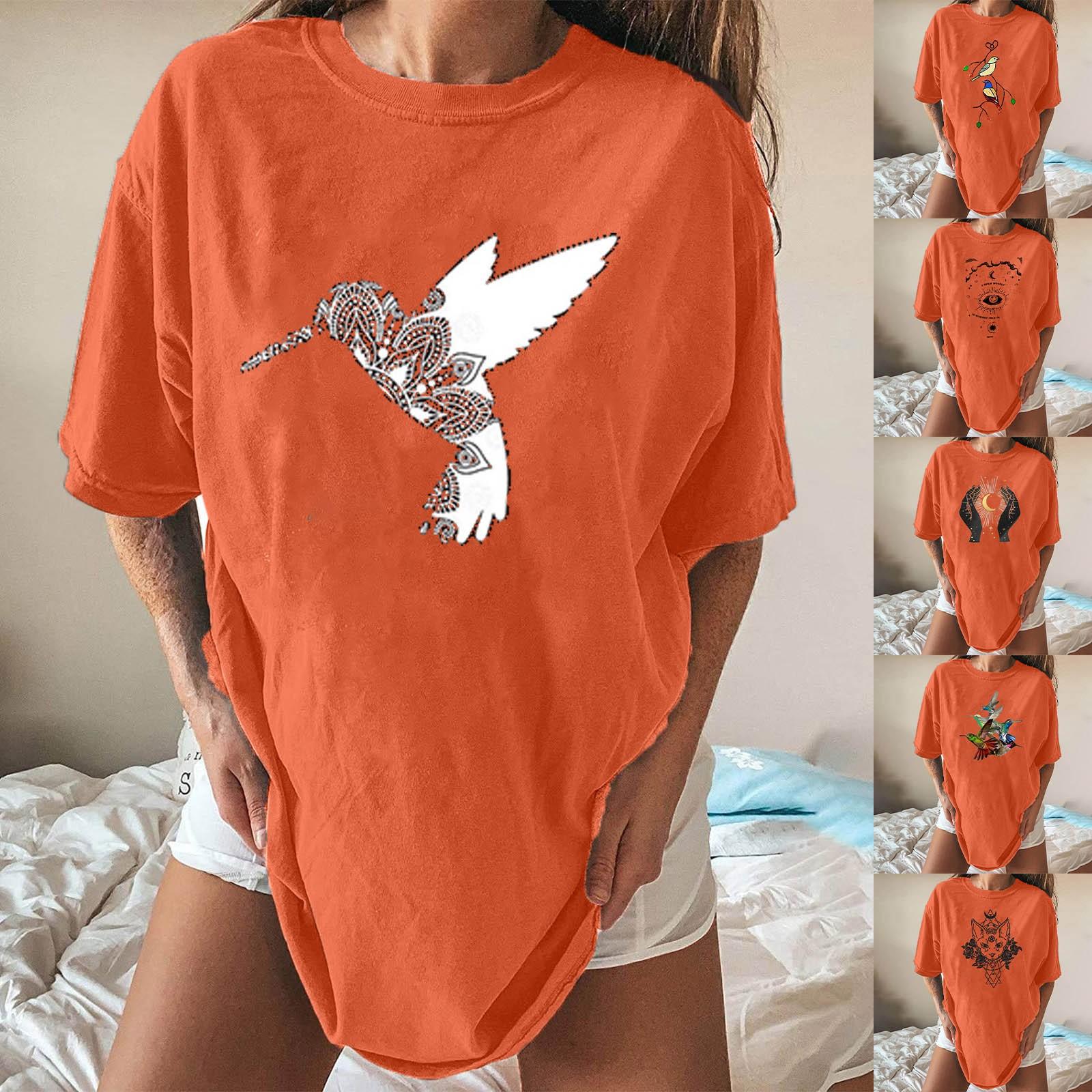 

Women s Soft Printed Tunic Fitness Sports Elegant Summer Tee Top Blouse