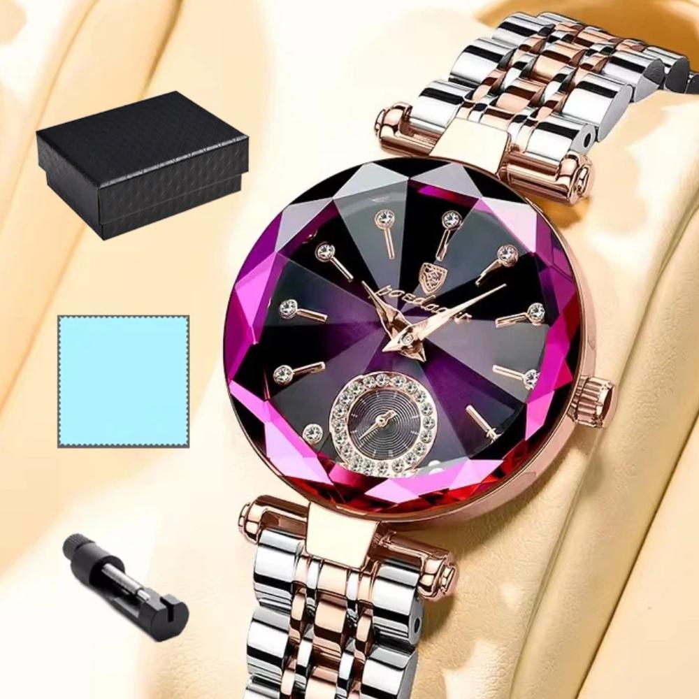 POEDAGAR Elegant Luxury Women's Quartz Watches Waterproof Stainless Steel Watch Casual Fashion Ladies Wristwatch