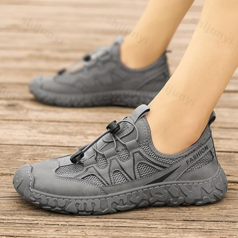 Summer Men's Casual Sneakers Mesh Breathable 2025 Outdoor Sport Running Shoes Comfortable Hollow Out Male Walking Shoes