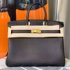 Borsa platinum in pelle bovina primo strato importata con motivo litchi, borsa a mano, borsa a tracolla, borsa a tracolla, vera pelle, borsa da donna di alta gamma