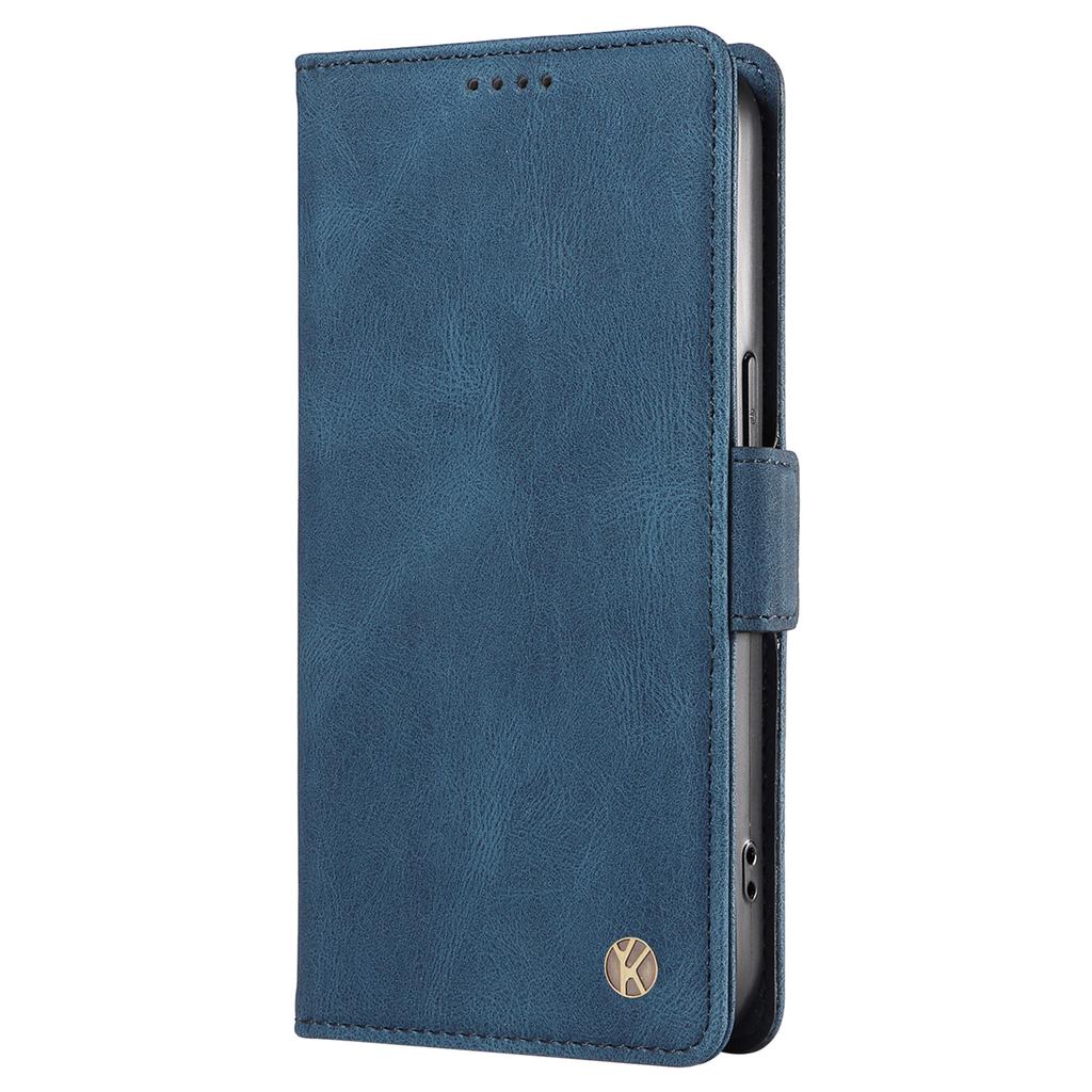 YIKATU YK-005 For Samsung Galaxy S23 Skin-touch Phone Leather Case Wallet Stand Phone Cover