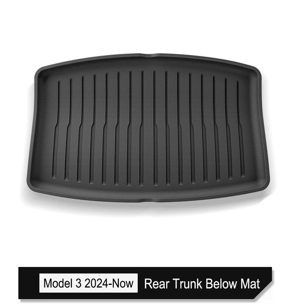 For Tesla Model 3 2026 2025 2025 Front Rear Trunk Mat Back Seat Backrest Protective Pads Cargo Liner Anti Dirty Mat Accessories