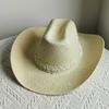 Westerse Cowboy Strooien Hoed dames Mode Grote rand cowboyhoed basin buiten reizen zonbescherming strooien hoed sombrero vaquero