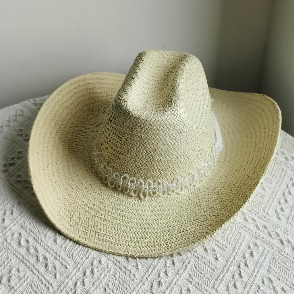 Westerse Cowboy Strooien Hoed dames Mode Grote rand cowboyhoed basin buiten reizen zonbescherming strooien hoed sombrero vaquero