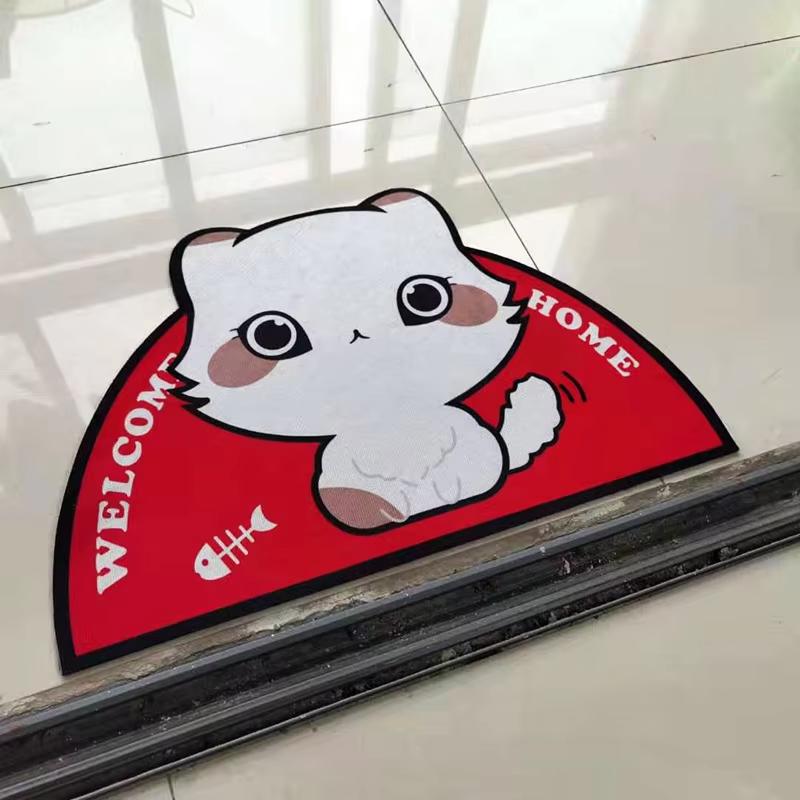 Cute Cat Rug - Soft And Slip-Resistant Bathroom Carpet - Entrance Mat For Indoor And Outdoor Use - Home Decor