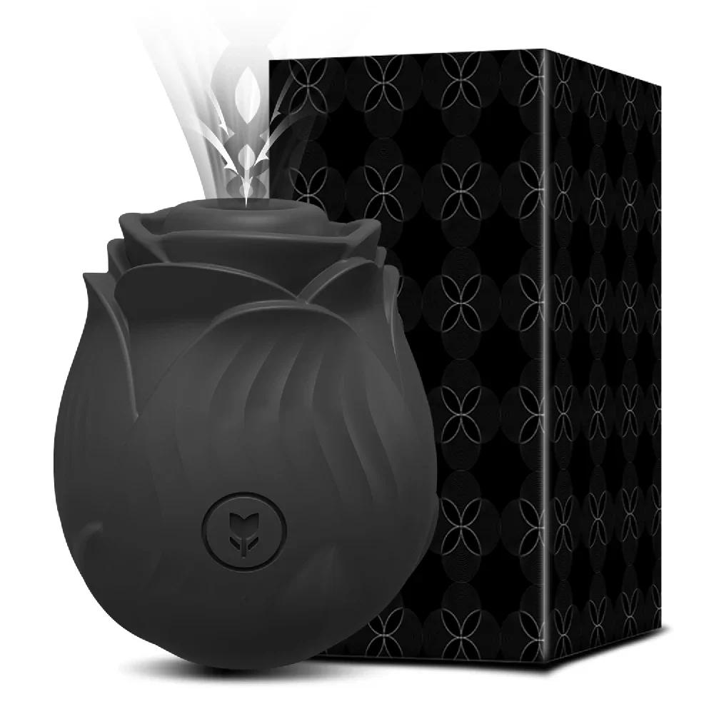 Rosen-Saugvibrator für Frauen Klitoris-Stimulator G-Punkt Stoß-Dildo Vibrator Weiblicher Masturbator Massage Erwachsenes Sexspielzeug