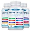 Multivitamin capsules, containing zinc, elderberry, vitamin D3, turmeric, immune support, antioxidant support, suitable for adults.