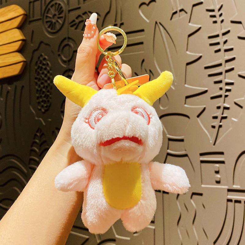 

Colorful Plush Dino Keychain Adorable And Creative Novelty Accessory Backpack лиловый