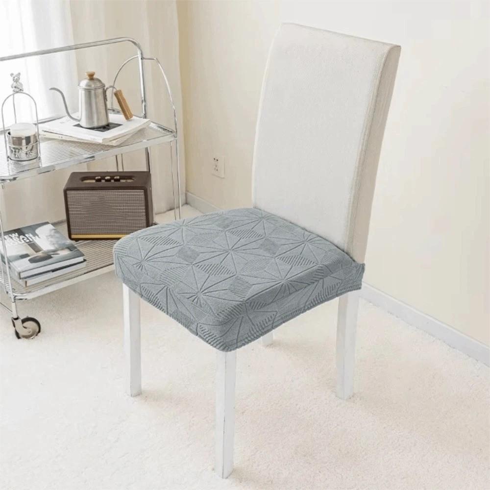 Polyester Dining Chair Slipcovers Jacquard Cushion Cover For Restaurant Dining