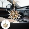 Decorative Crystal Snowflake Star, Sparkling Snowflake Star Pendant, Exquisite Colored Crystal  Home Hanging Decoration, Comes With A Gift Box.
