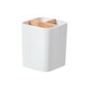 Simple Bamboo Divided Pencil Storage Box Plastic Organizer Makeup Brush Holder Large Capacity Flower Vase School