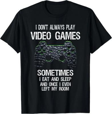 Lustiges Gamer Videospiele Jungen Teenager T-Shirt - Klassische Passform, Schwarz, Baumwollmischung