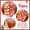 Girls Christmas Hair Bands Cute Santa Elastic Ties Soft Baby Hair Rope No Damage Ponytail Holder for Holiday Party and Daily Use