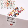 10-100pcs 5 Styles Thank You For Your Order Sticker for Seal Labels Floral Color Labels Sticker Handmade Stationery Sticker