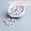 10g Pack of Flat Acrylic Alphabet Beads for DIY Children's Beading and Jewelry Keychain Accessories
