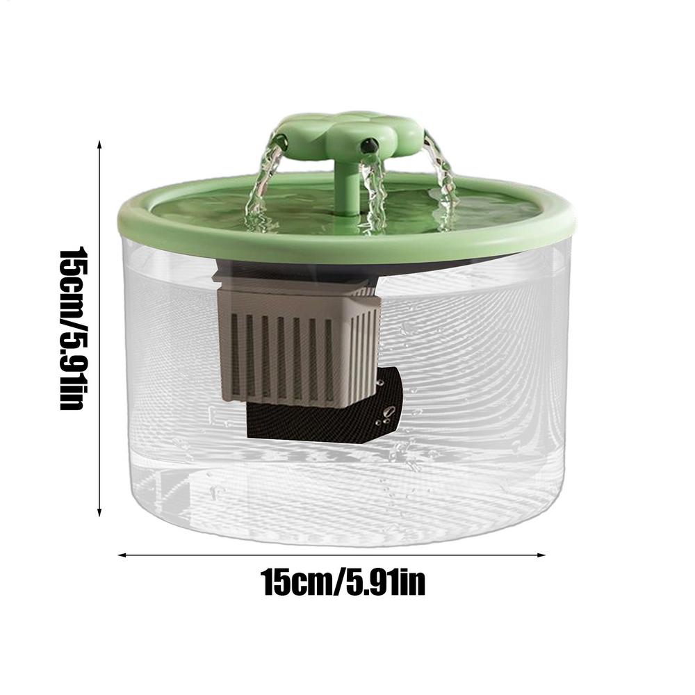 1.2L Pet Water Fountain, Automatic Quiet Cat Dog Water Dispenser with Filter, Drinking Bowl for Home Kitchen Living Room Bedroom
