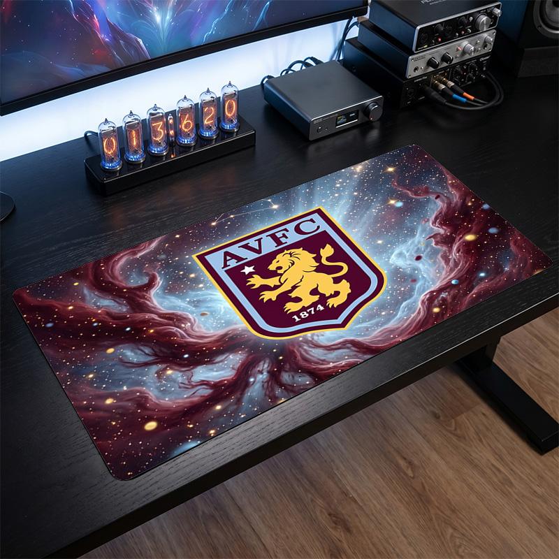 Aston Villa Football Print Large Mouse Pad, Anti-Slip Extended Gaming Desk Mat for Office Home
