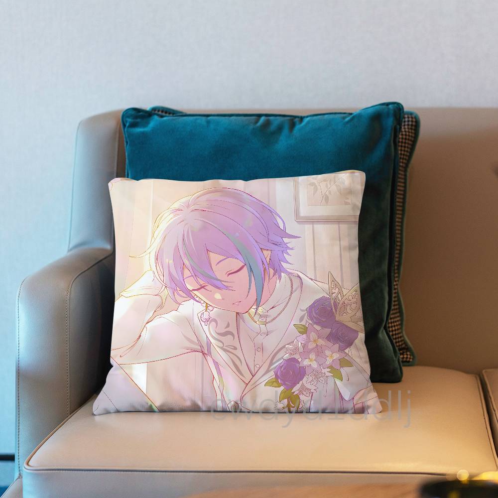 Project SEKAI Rui Kamishiro Pillow Case Short Plush Sofa Decorative Gift Home Double-sided Printing Cushio