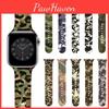 Camouflage Camo Armband für Apple Iwatch 7 6 Se 5 4 3 2 1 Band Stoßfest und Leicht