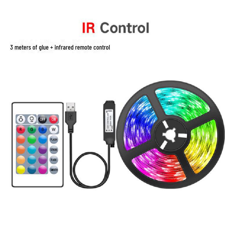 USB 5V LED Strip 5050RGB Waterproof Bluetooth Mood Light with 24-Key Remote