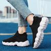 Men Shoes New Comfortable High-top Walking Shoes Women Lightweight Fashion Casual Sneakers Breathable Slip on Mens Loafers Black