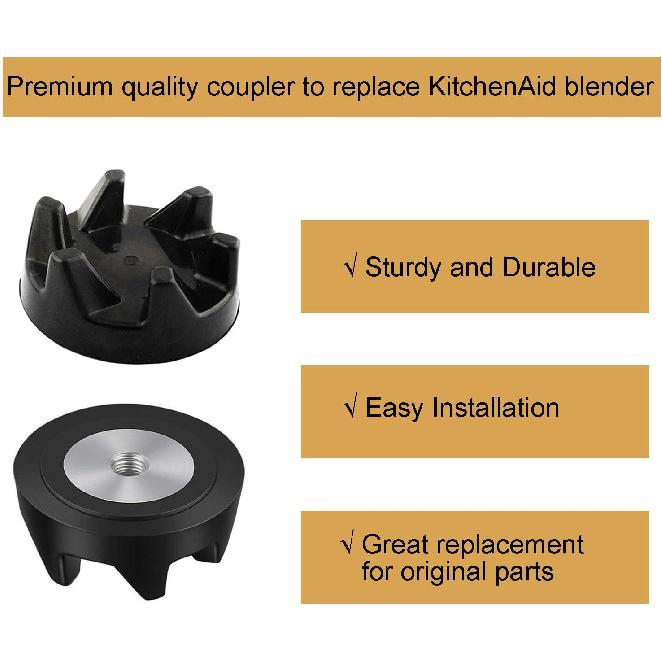 9704230 Blender Coupler 2 Packs with Spanner Kit Replacement Parts Compatible with KitchenAid KSB5WH KSB5 KSB3 WP9704230VP WP9704230 Driver