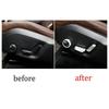 Fit For Volvo XC90 2016- Matte Silver Seat Adjust Handle Button Cover Trim