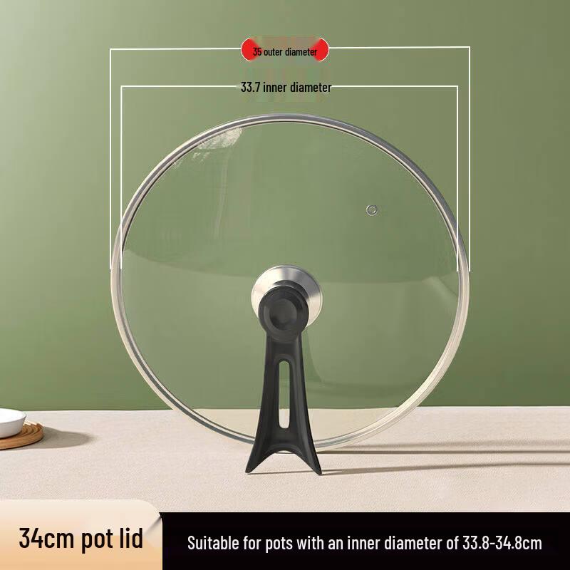 Standable Tempered Glass Universal Pot Lid