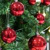 24 Stück Weihnachtsbaumkugeln Schmuck Kunststoff Weihnachtsbaum Gold Rot Rosa Kugel Anhänger Hängende Dekoration Weihnachtsdekoration 2025 Navidad