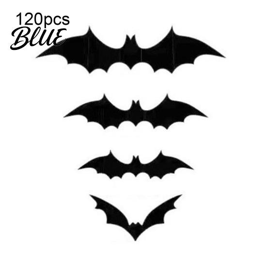Halloween Gift for Friends 3D Bats Wall Decor Black Bat Stickers Waterproof Plastic Decals Scary DIY Room Decal Indoor Party Supplies Decorative