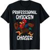 Professional Chicken Chaser Funny Farm Farmer Kids Running T-Shirt