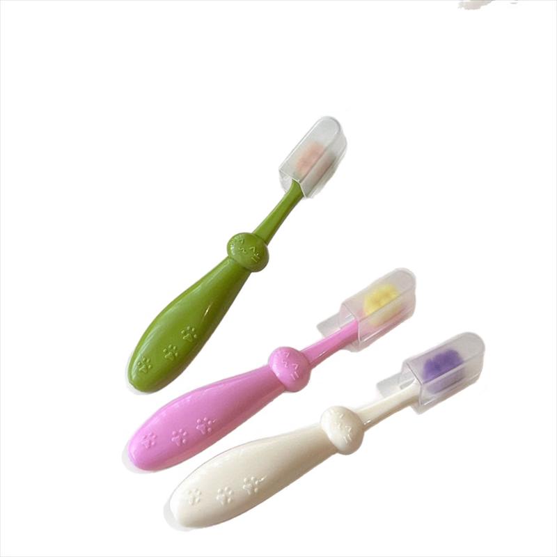 SaJie 0-3Y Kids' Soft Bristle Toothbrush - 6-Pack Abs Kitten Design