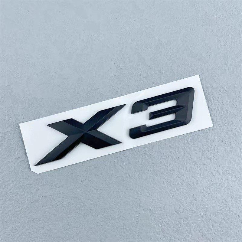 Logo Metallico X3 Emblema Lettere Distintivo Adesivo Posteriore per Bagagliaio Auto Per BMW X3 F25 E83 G01 G45 Xdrive 20d 30d 20i 28i 30i 35i Accessori is2