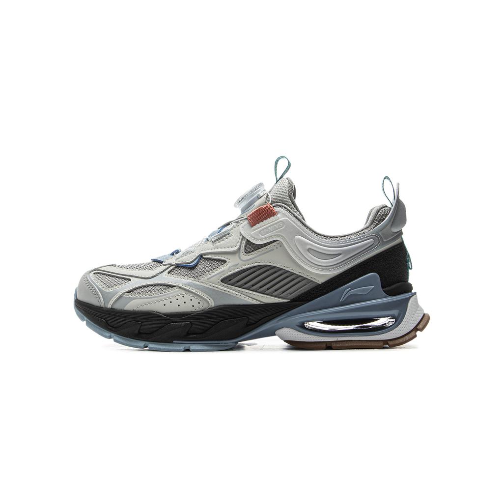 Li Ning Kids Sports Lifestyle Series Comfortable Casual Shoes Kids Casual Shoes Shark-Gray Light-Stone-Gray YKCV002-5
