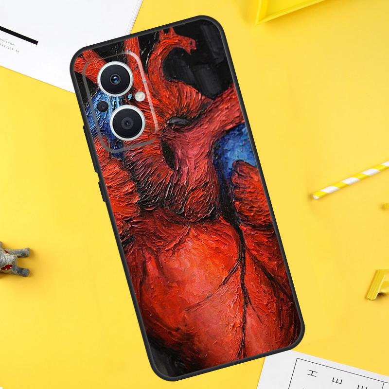 Medical Human Organs Meridian Art Case For OPPO Reno 10 8 Pro 4 5 6 7 Lite 8T 4Z 5Z OPPO Find X6 Pro X2 X3 Neo X5 Lite Cover