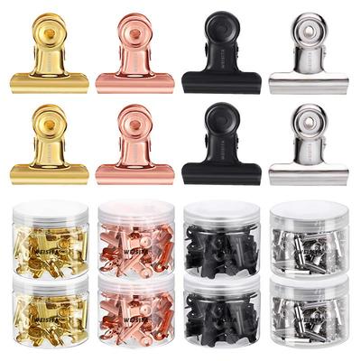 Gold Round Metal Clip for Planner, Book, and Ticket Binding