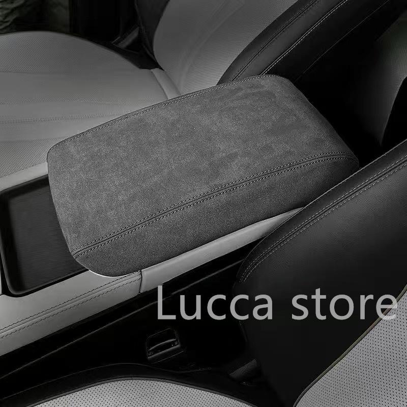 For BYD Song plus Sealion 6 Seal U 2024+ Interior pattern Armrest Anti-dirty Pad Cover Sticker PU Leather Cover Accessories